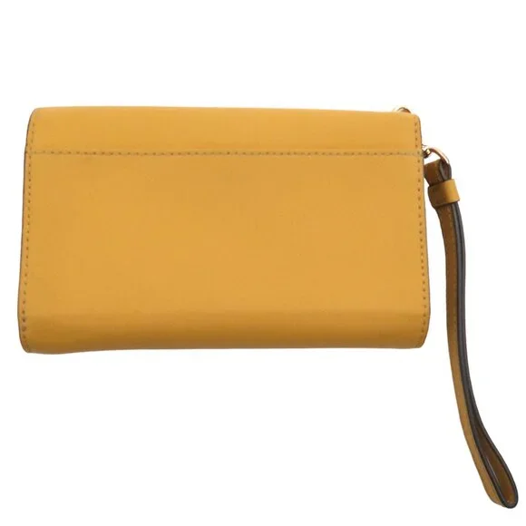 HENRI BENDEL Textured yellow leather clutch wallet - Picture 3 of 8